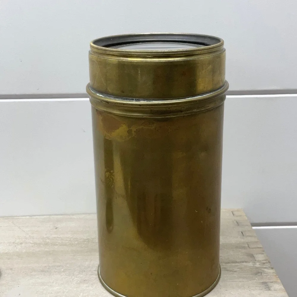 Antique Negus New York Brass Spyglass Nautical Telescope 35 Inch Single Draw